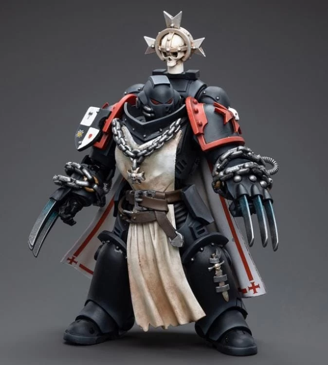 Warhammer 40K Black Templars Primaris Sword Brethren Alberic 1/18 Scale Figure 5 Warhammer 40K Black Templars Primaris Sword Brethren Alberic 1/18 Scale Figure - Image 3