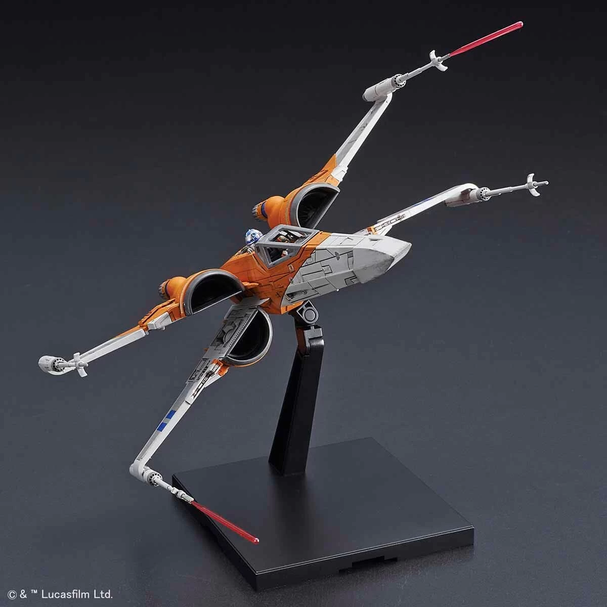 Bandai Star Wars The Rise Of Skywalker Poe's X-Wing Fighter 1/72 Scale Model Kit 6 Bandai Star Wars The Rise Of Skywalker Poe's X-Wing Fighter 1/72 Scale Model Kit - Image 4