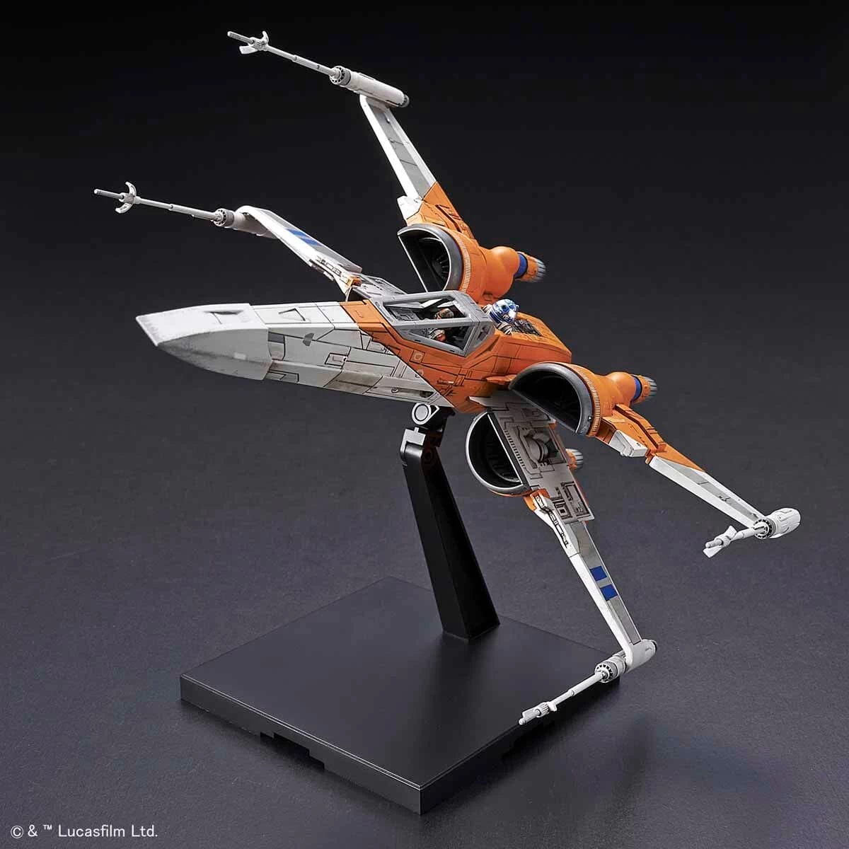 Bandai Star Wars The Rise Of Skywalker Poe's X-Wing Fighter 1/72 Scale Model Kit 14 Bandai Star Wars The Rise Of Skywalker Poe's X-Wing Fighter 1/72 Scale Model Kit - Image 12
