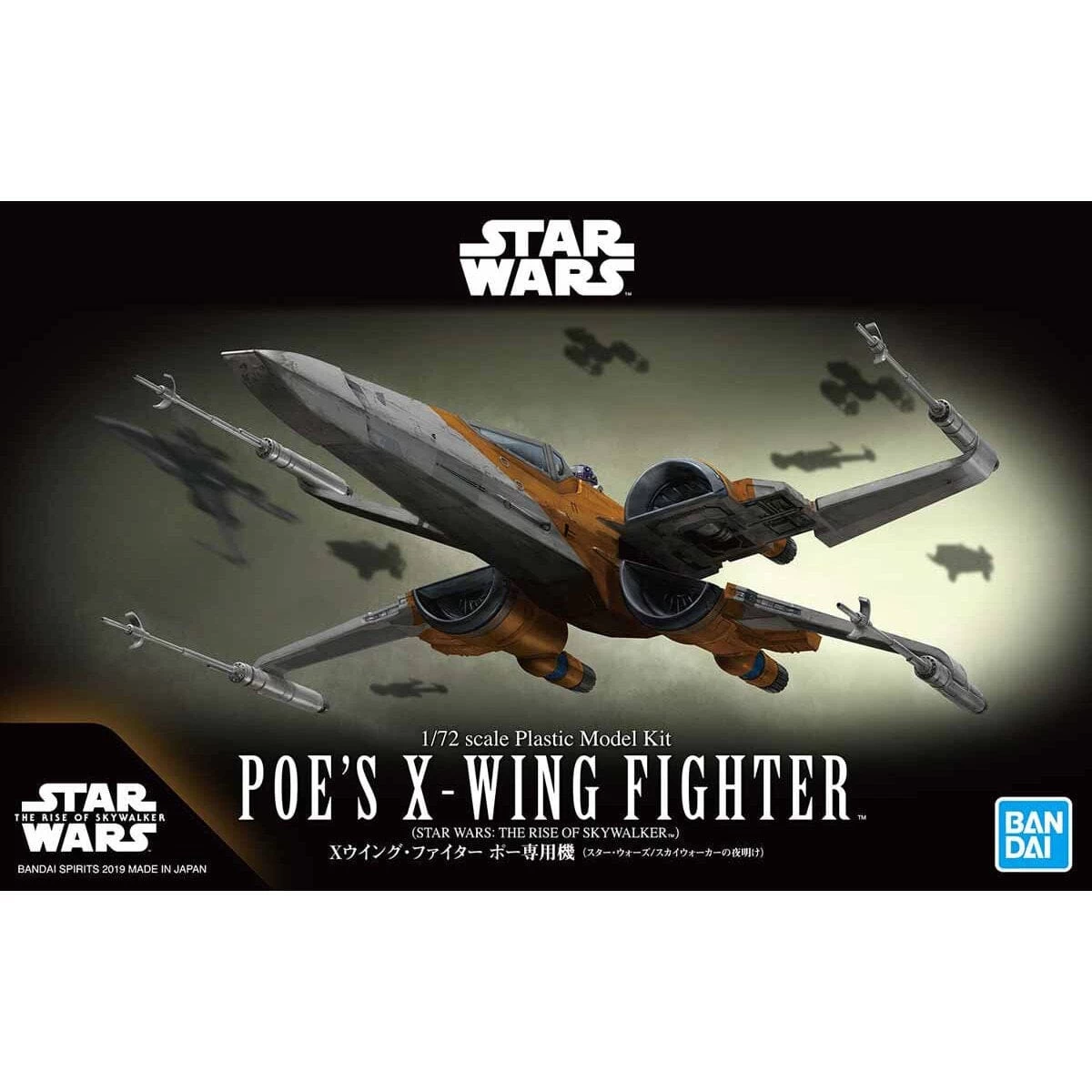Bandai Star Wars The Rise Of Skywalker Poe's X-Wing Fighter 1/72 Scale Model Kit 4 Bandai Star Wars The Rise Of Skywalker Poe's X-Wing Fighter 1/72 Scale Model Kit - Image 2