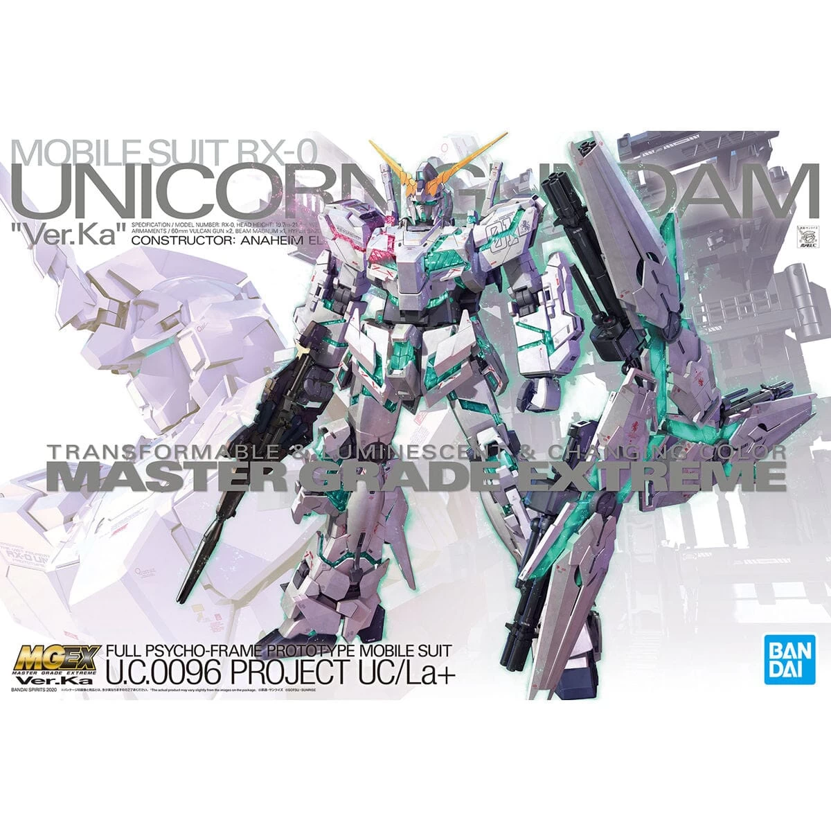 Bandai MGEX 1/100 Unicorn Gundam (Ver.Ka) 4 Bandai MGEX 1/100 Unicorn Gundam (Ver.Ka) - Image 2