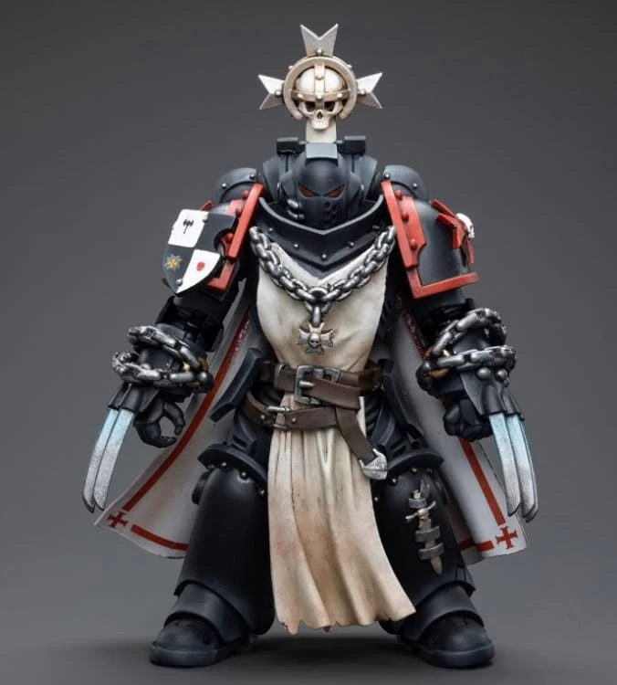Warhammer 40K Black Templars Primaris Sword Brethren Alberic 1/18 Scale Figure 4 Warhammer 40K Black Templars Primaris Sword Brethren Alberic 1/18 Scale Figure - Image 2