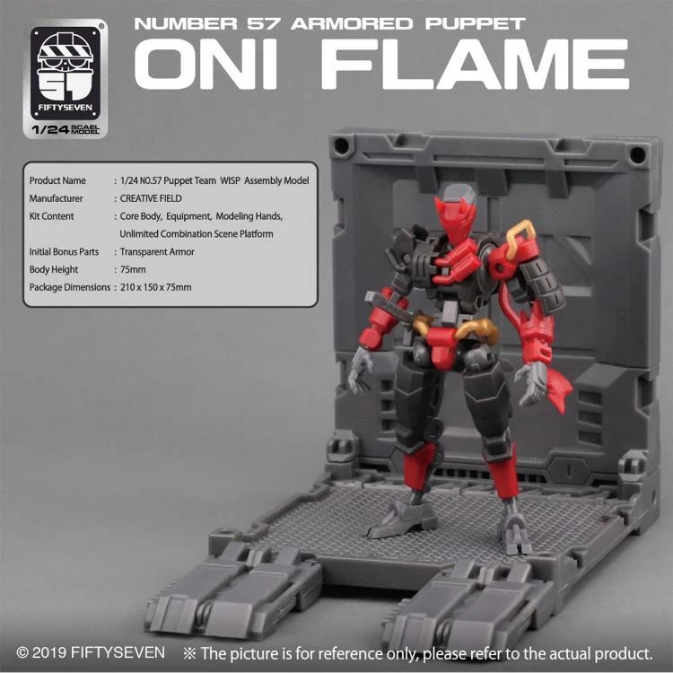 Number 57 Armored Puppet Oni Flame 1/24 Scale Model Kit 5 Number 57 Armored Puppet Oni Flame 1/24 Scale Model Kit - Image 3