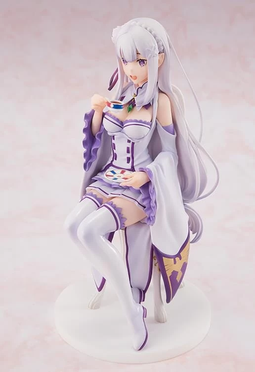 Re Zero Starting Life In Another World KD Colle Emilia (Tea Party Ver.) 1/7 Scale Figure (Reissue) 6 Re Zero Starting Life In Another World KD Colle Emilia (Tea Party Ver.) 1/7 Scale Figure (Reissue) - Image 4
