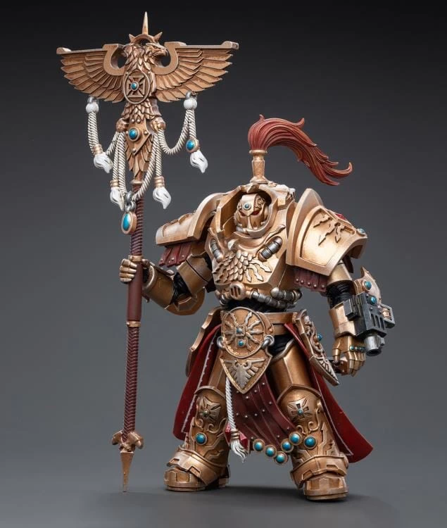 Warhammer 40K Adeptus Custodes Vexilus Praetor In Allarus Terminator Armor Phelam Tolguror 1/18 Scale Figure 5 Warhammer 40K Adeptus Custodes Vexilus Praetor In Allarus Terminator Armor Phelam Tolguror 1/18 Scale Figure - Image 3