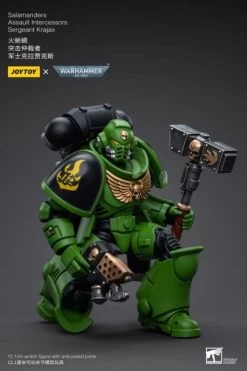 Warhammer 40K Salamanders Assault Intercessors Sergeant Krajax 1/18 Scale Figure -Toy Model Store 54b0d09b 5b6c 4114 9a5c f7afec583c0b