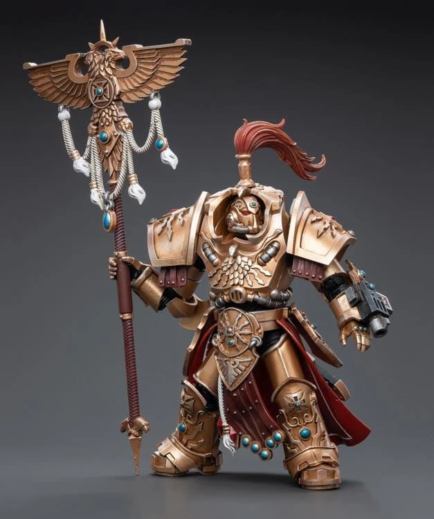 Warhammer 40K Adeptus Custodes Vexilus Praetor In Allarus Terminator Armor Phelam Tolguror 1/18 Scale Figure 8 Warhammer 40K Adeptus Custodes Vexilus Praetor In Allarus Terminator Armor Phelam Tolguror 1/18 Scale Figure - Image 6