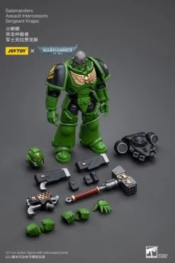 Warhammer 40K Salamanders Assault Intercessors Sergeant Krajax 1/18 Scale Figure -Toy Model Store 9dc7d0a4 ed30 4acb 89a9 31be989eab01