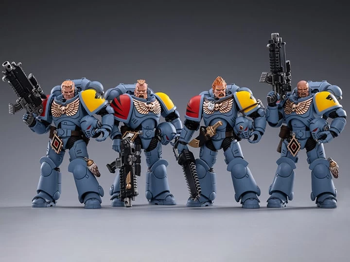 Warhammer 40K Space Wolves Battle Pack Box Of 4 1/18 Scale Figures 3 Warhammer 40K Space Wolves Battle Pack Box Of 4 1/18 Scale Figures