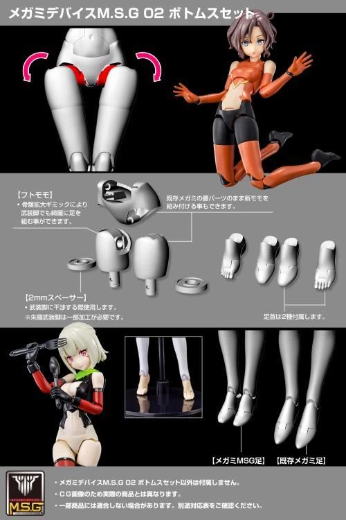 Megami Device M.S.G. 02 Bottom Set Black Model Kit 7 Megami Device M.S.G. 02 Bottom Set Black Model Kit - Image 5