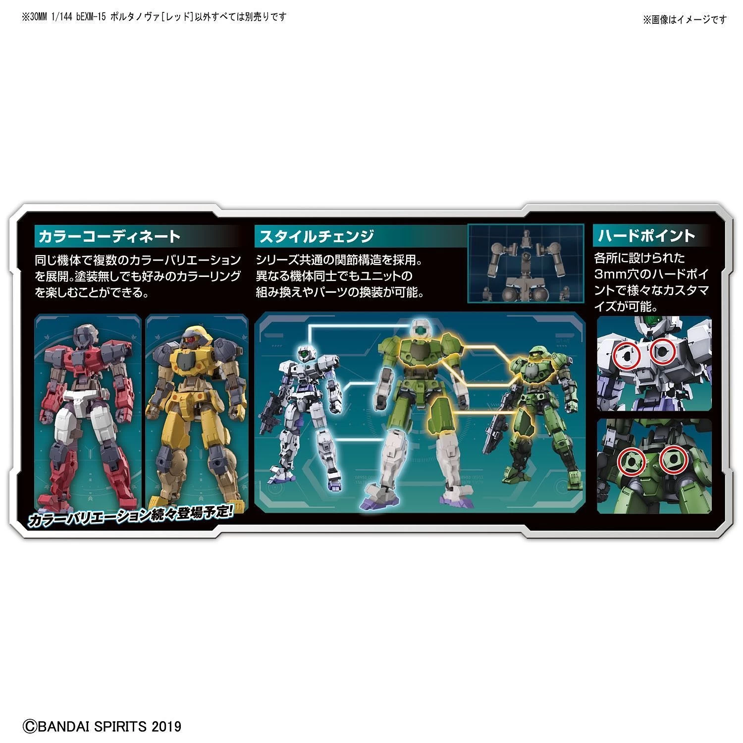 Bandai 1/144 30MM BEMX-15 PORTANOVA (RED) 12 Bandai 1/144 30MM BEMX-15 PORTANOVA (RED) - Image 10