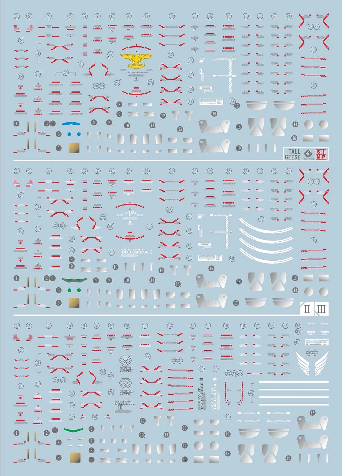 C21 RG Tallgeese EW Decal Sheet 4 C21 RG Tallgeese EW Decal Sheet - Image 2