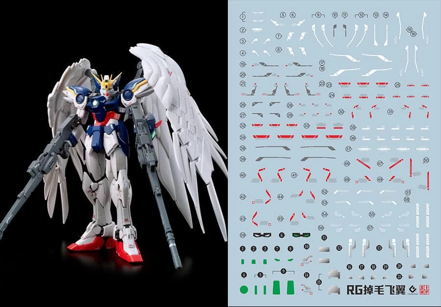 C19 RG Gundam Wing Zero Custom Decal Sheet 3 C19 RG Gundam Wing Zero Custom Decal Sheet