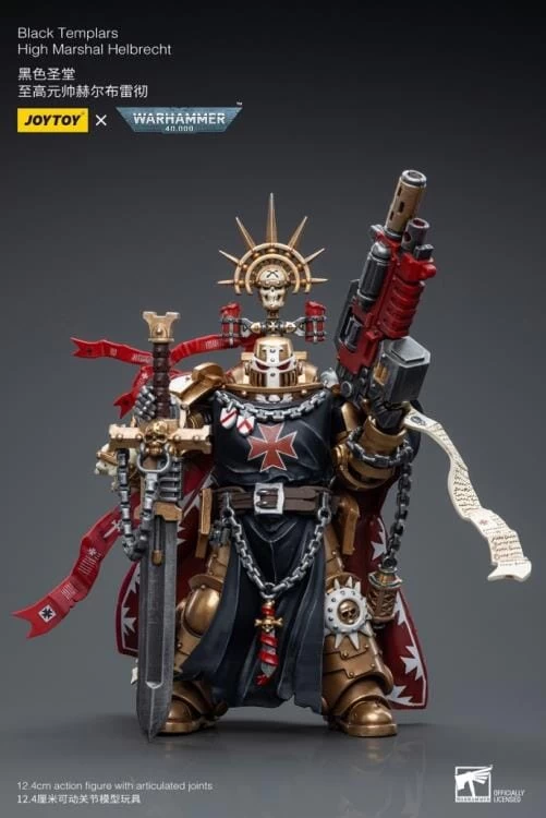 Warhammer 40K Black Templars High Marshal Helbrecht 1/18 Scale Figure 4 Warhammer 40K Black Templars High Marshal Helbrecht 1/18 Scale Figure - Image 2
