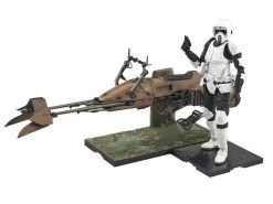 Bandai Star Wars 1/12 Scale Model Kit - Scout Trooper With Speeder Bike -Toy Model Store fbecdda5 45dd 4048 bbb7 a8aaad121092